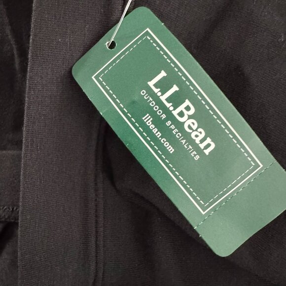 L.L. Bean Perfect Fit Pull On Cropped Pants 2X Black Cotton Blend NWT PT-2619 - Picture 7 of 10